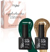 Mylee Gel Nagellak Set 2x10ml [Christmas Tree] UV/LED Gellak Nail Art Manicure Pedicure, Professioneel & Thuisgebruik - Langdurig en gemakkelijk aan te brengen