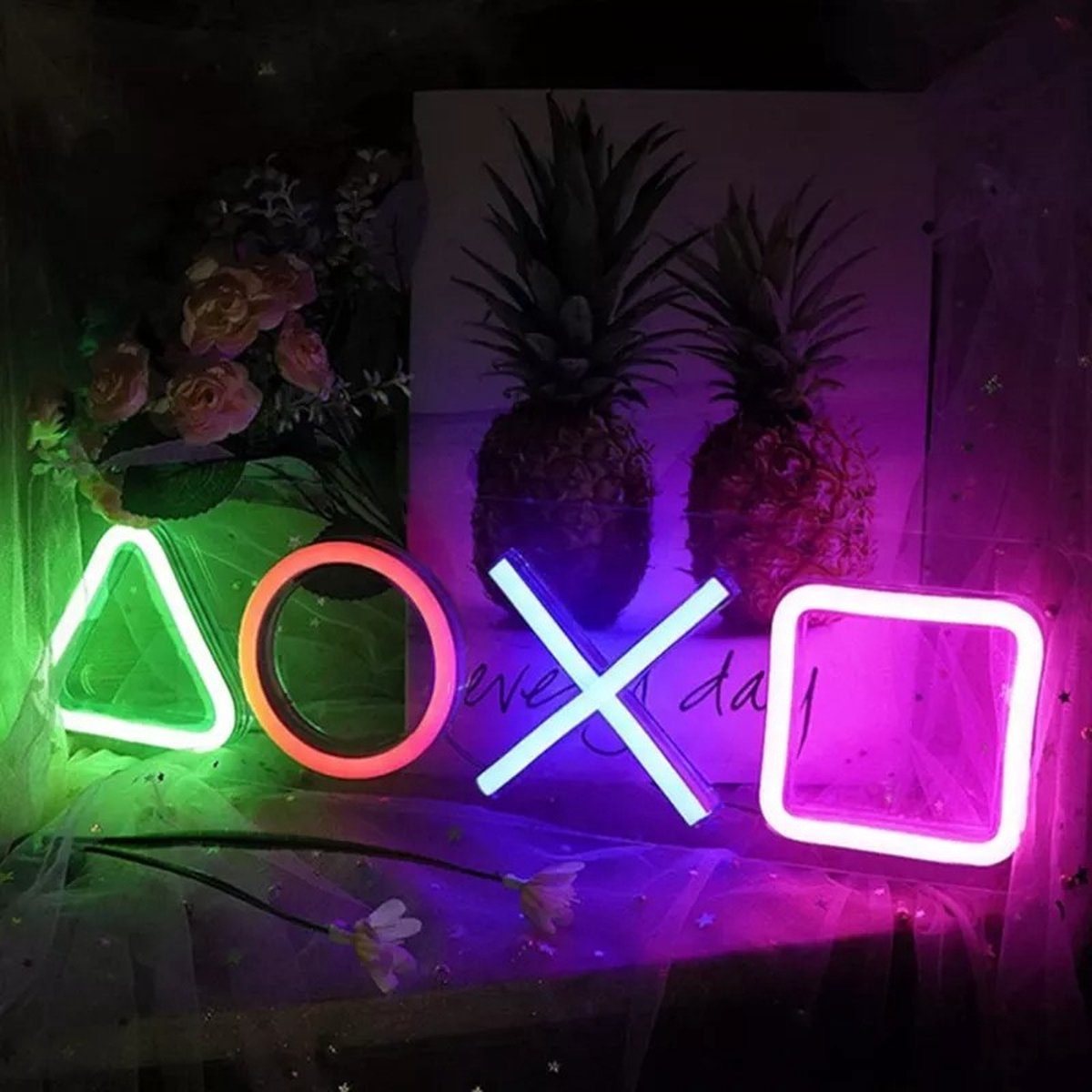 Lampe néon Playstation - Salle de jeux - Connexion USB et matériel de  montage - | bol