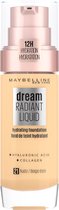 Maybelline New York - Dream Radiant Liquid - 21 Nude Beige - Foundation Geschikt voor de Droge Huid met Hyaluronzuur - 30 ml