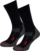 Lot de 3 chaussettes de randonnée Stapp Firm Merino Wool Thermo Boston Thermo 27450 - Unisexe - Noir - Taille 35-38