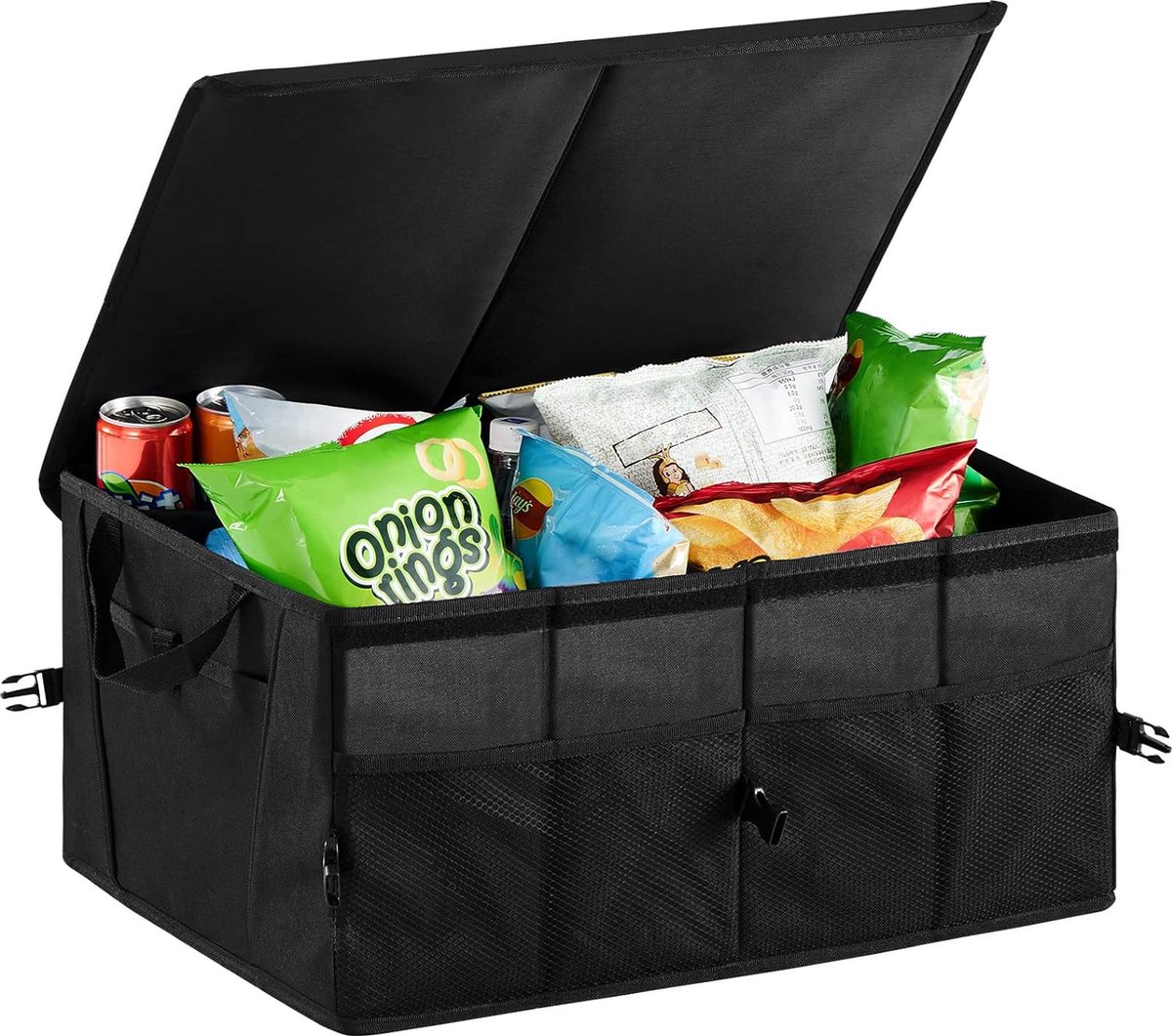 Oasser Kofferbaktas, kofferbak, organizer met deksel, auto