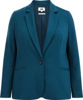 WE Fashion Dames jersey stretch blazer - Curve