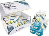 Mobiclinic - Pak van 12 Kinesiotape - Mobitape - Neuromusculaire Kleefbandage - Spierpijnbestrijding - Elastisch - Waterdicht - Kinesiologie Bandage - Geschikt voor Meerdere Zones - Rol - 5x5cm - Blauw