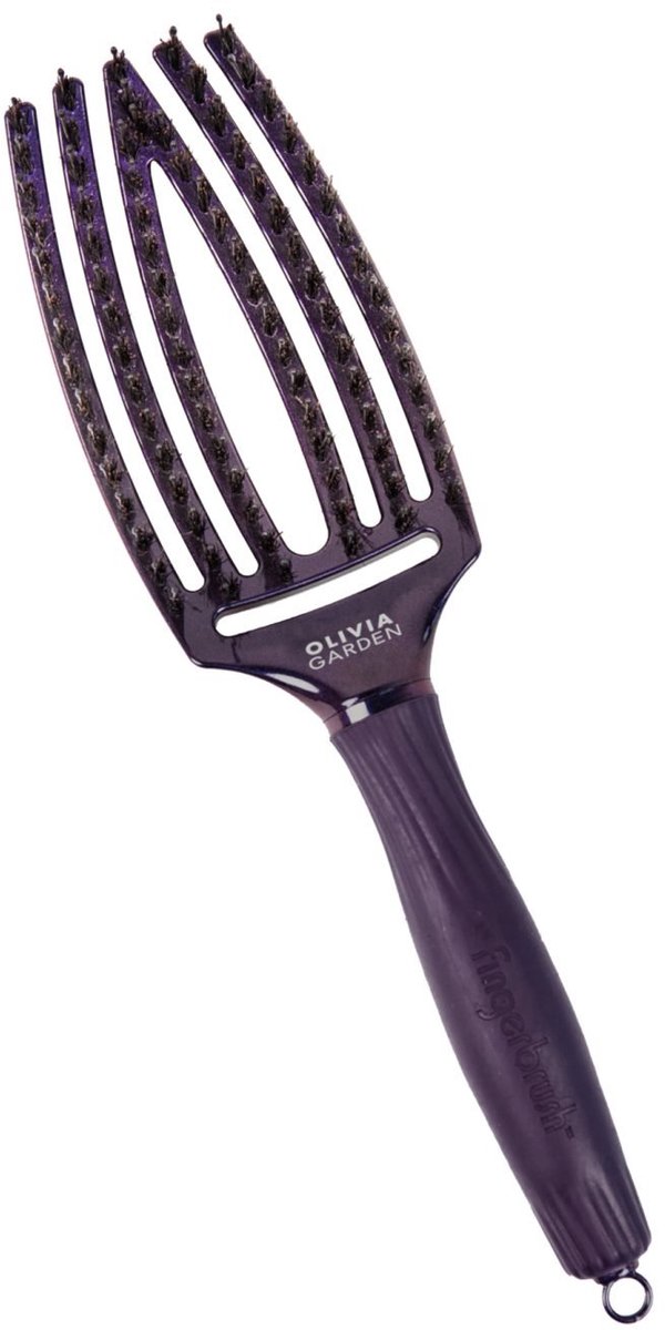 Olivia Garden Borstel Fingerbrush Medium ID1827 Amethyst 1Stuks