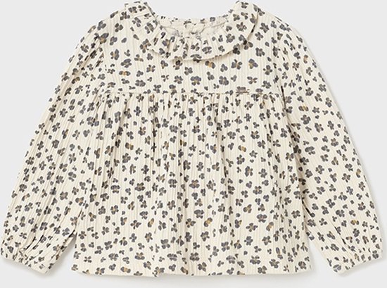Mayoral Printed knit blouse Chickpea 12 md