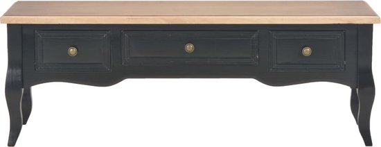 vidaXL - Tv-meubel - 100x35x35 - cm - hout - zwart