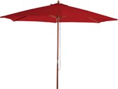 Cosmo Casa Tuinparasol - Marktparasol - Ø 3m Polyester/hout - Bordeaux