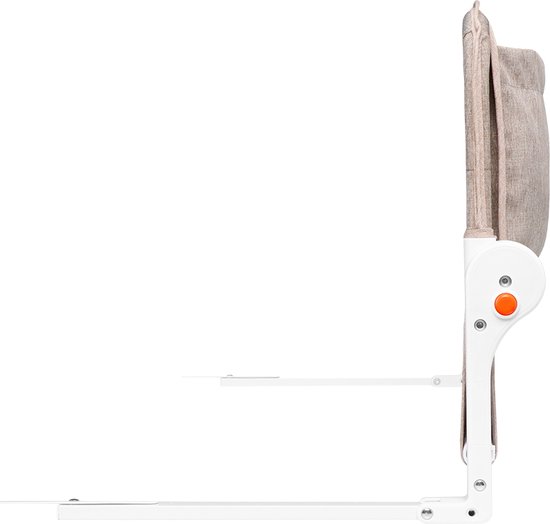 Lionelo Eva Barrière de Lit – Barrière de Sécurité jusqu’à 27 kg – Pliable à 180° – Largeur 150 cm – Cadre en Aluminium Durable – SecureBelt & Verrou StandSafe – Pour Enfants 18 mois à 5 ans