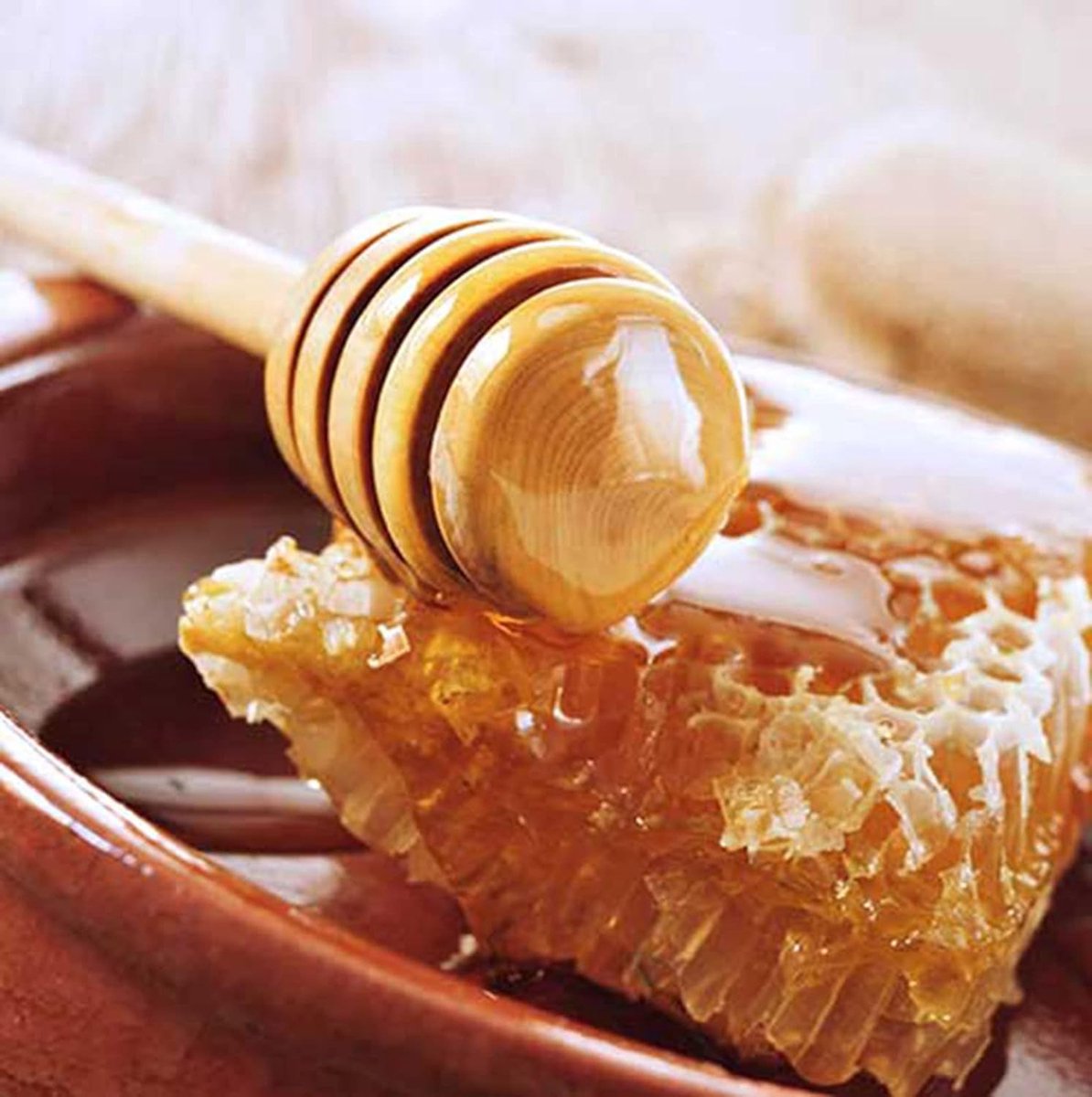 Cuillère à miel en bois d'olivier 15cm -Ustensiles de cuisine