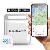 GlobeGuard® GPS tracker – Bluetooth tracker – Koffer tracker - AirTag – SmartTag – Keyfinder - Geschikt voor Android als Apple - Waterdicht – Wereldwijd bereik - Geen abonnement - Werkt zonder simkaart - 365 dagen batterij - Wit