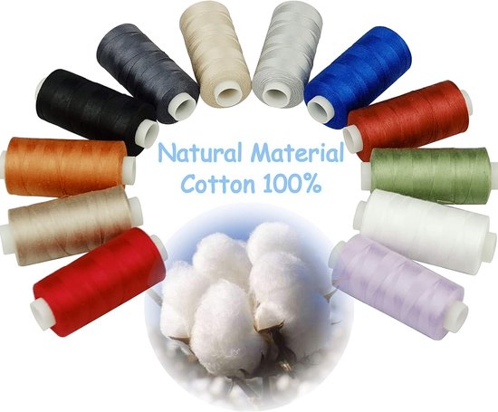 Katoenen naaigaren quiltgaren voor naaien en quilten machines - 12 ...