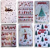 50 Luxe cartes de Noël et du Nouvel An - 9.5x14cm - 10 x 5 cartes doubles avec enveloppes - série néerlandaise