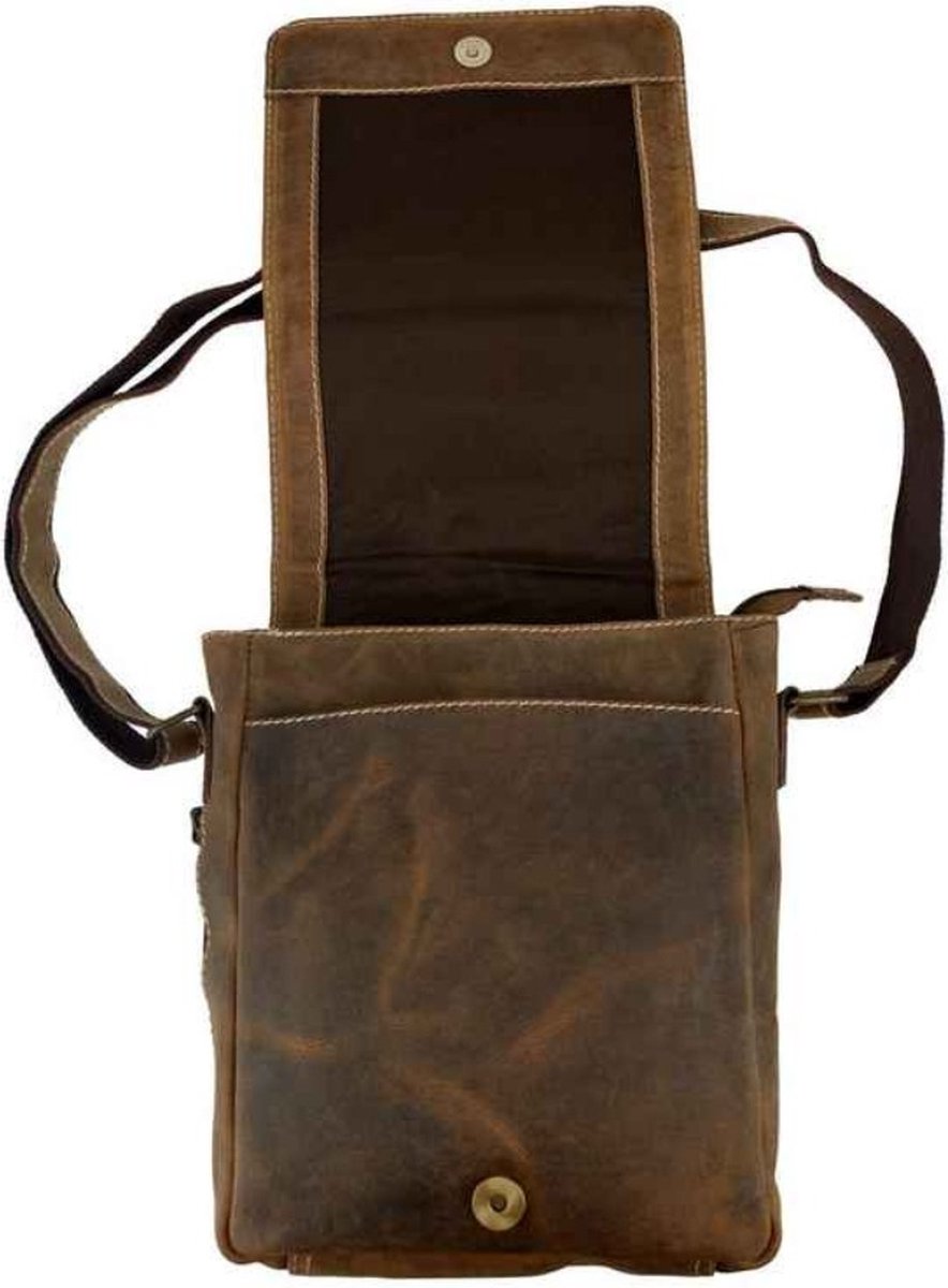 Sacoche Bandoulière Homme En Cuir Vintage ANPTER - Besace Crossbody Business | Cadeau Homme