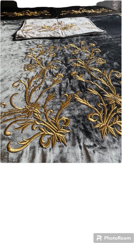 Bedspread Velvet Hand Embroidery (4) - Barok - Fluweel