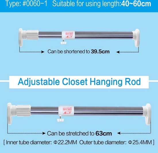 Douchegordijnstang bol