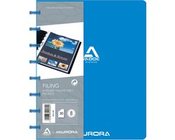Adoc Showmap Bind-Ex Standaard A5 30 hoezen Blauw
