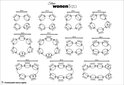 Diagramme des tailles de table et des configurations de chaises, de 100 cm à 240 cm.