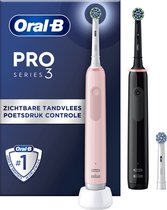Oral B Pro 3 3900 Duo - Zwart en Roze Elektrische tandenborstel - met extra opzetborstel