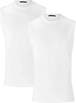 Schiesser American T-shirts - muscle shirt O-hals 2-pack - wit -  Maat XXL