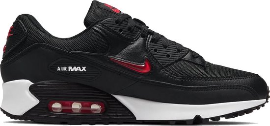 Nike Air Max 90 - Baskets pour femmes - Noir/University Red- White - Taille 38.5 - Unisexe