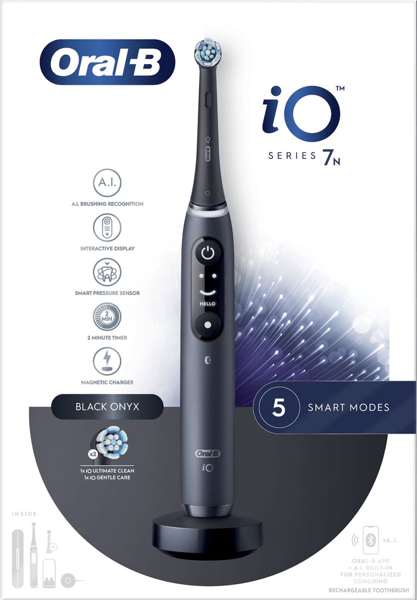 Afbeelding 3 van Oral-B iO 7N - Elektrische Tandenborstel - Zwart