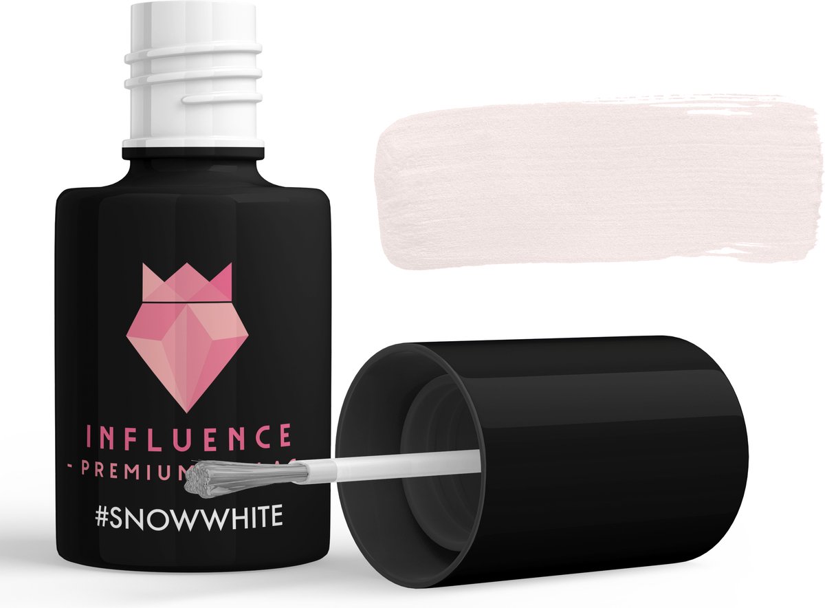 #SNOWWHITE - Influence Gellac - Witte gellak - Gellak wit UV - UV Gellak - Gel nagellak - Gellac - Kado vrouw - kerst cadeau - Kado voor haar - 10 ml