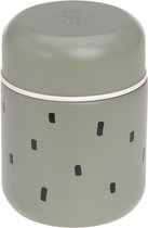 Lässig Food Jar (pot de conservation isotherme pour nourriture pour bébé) Medium - Happy Prints - Olive