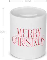 Akyol - kerst mok merry christmas Spaarpot - Kerstmis - kerst beker - winter mok - kerst mokken - christmas mug - kerst cadeau - 350 ML inhoud