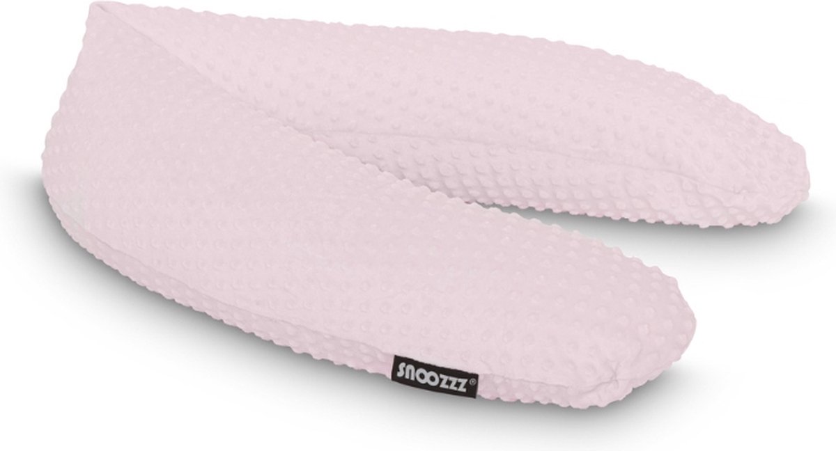 Goedkoopste Snoozzz Zwangerschapskussen Zijslaapkussen Lichaamskussen Premium kwaliteit - 185 cm - microparel vulling - luxe draagtas - Roze dots