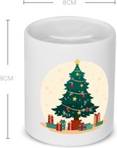 Akyol - kerst mok kerstboom Spaarpot - Kerstmis - kerst beker - winter mok - kerst mokken - christmas mug - kerst cadeau - 350 ML inhoud