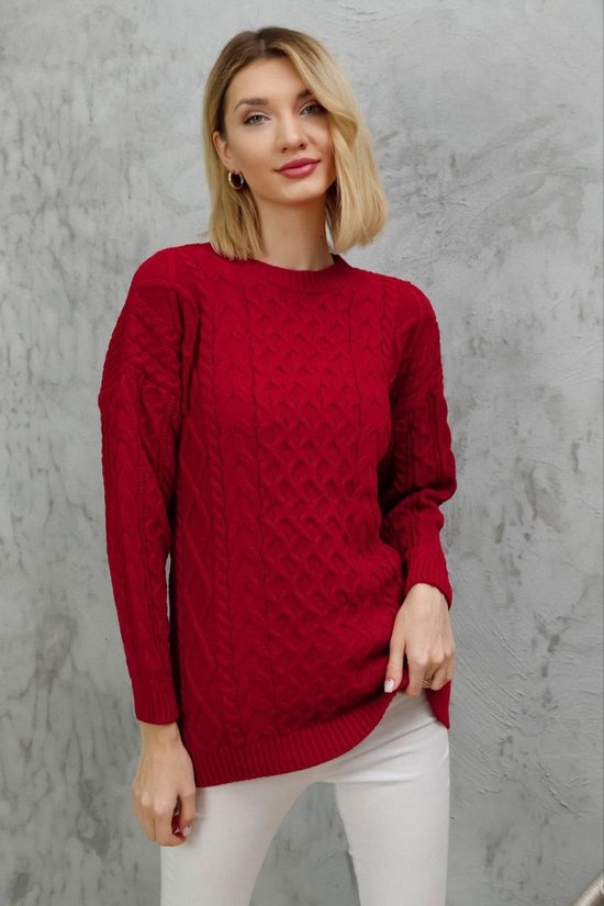 Pull tricoté | Rouge