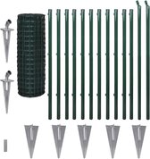vidaXL-Euro-hek-25x1,2-m-staal-groen