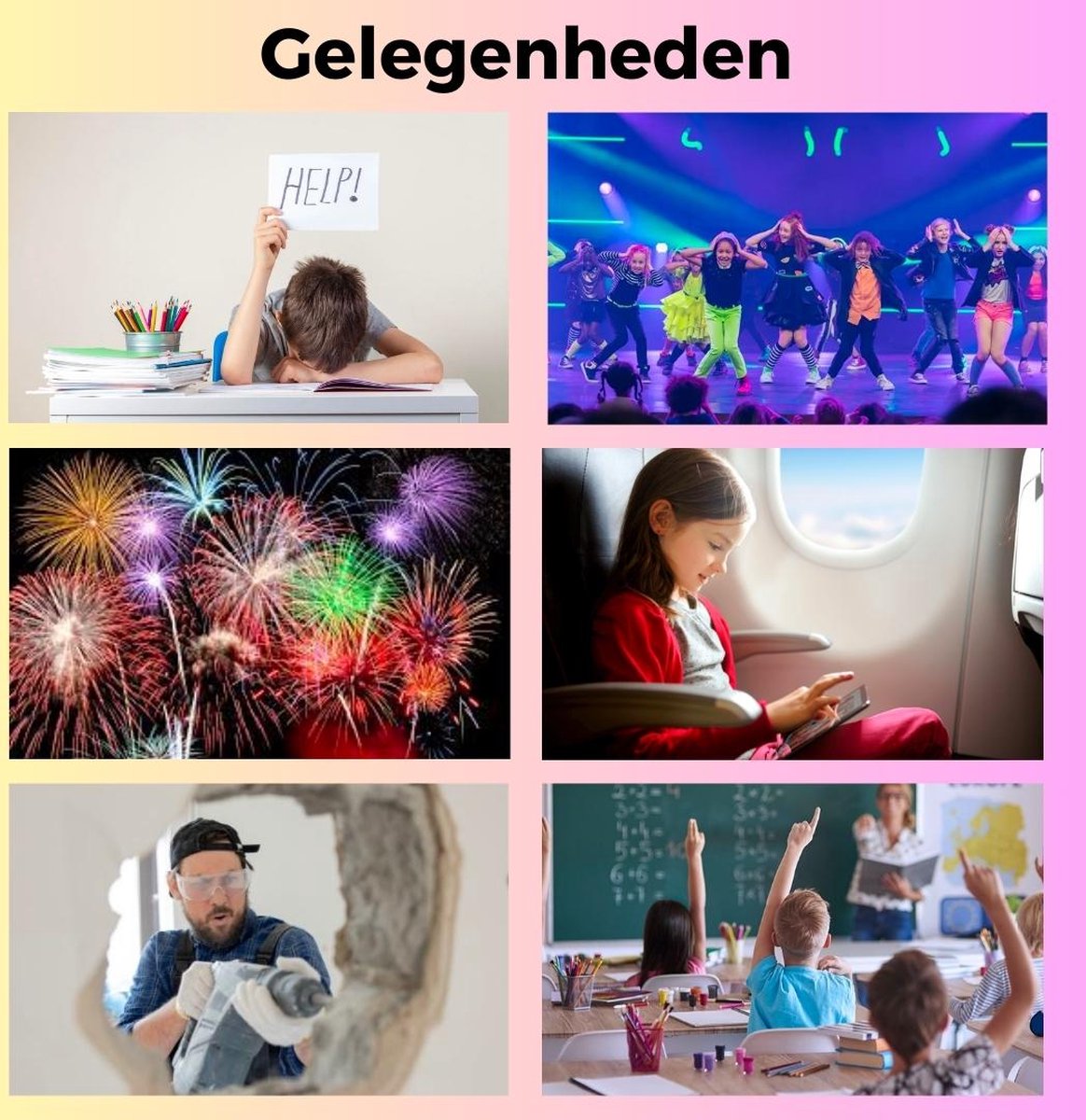 Gehoorbescherming voor Kinderen Oorkappen en Geluidsdempende Oorbescherming Kinderen – WiseQ - Roze – foto 8