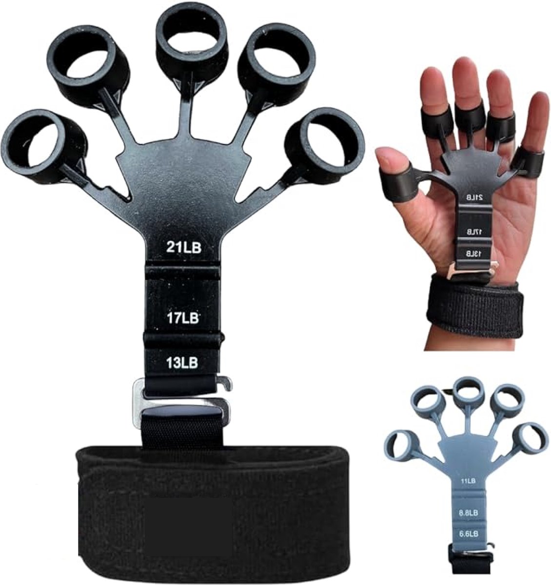 Onderarm, Hand en Vingertrainer Gripster fitness 5 vingers Bekend