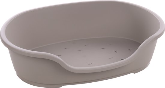 Flamingo Mand Tuck ovaal grijs – XL – 92×61×26 cm