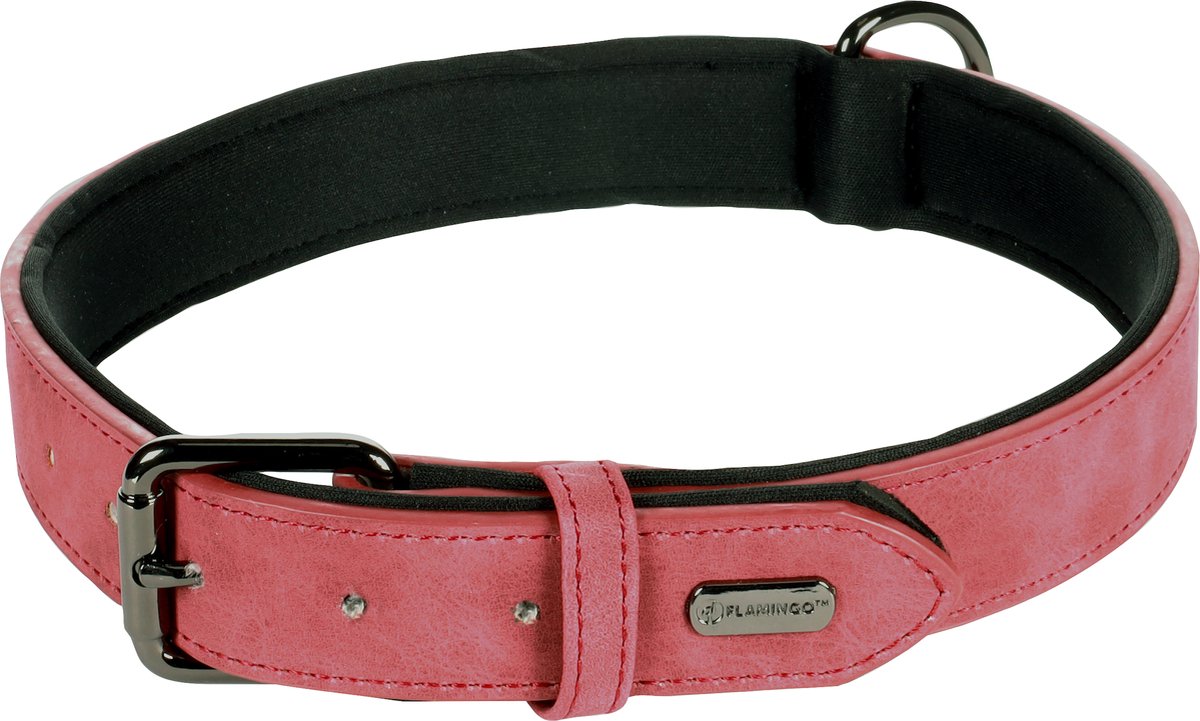 Flamingo Delu Met Neopreen - Halsband Honden - Halsband Delu Rood Xxl 52-62cm 30mm - 1st - 123300 - 1st