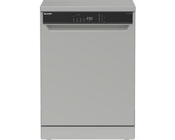 Sharp QWNA1EF45DSEU - Vrijstaande vaatwasser - Zilver