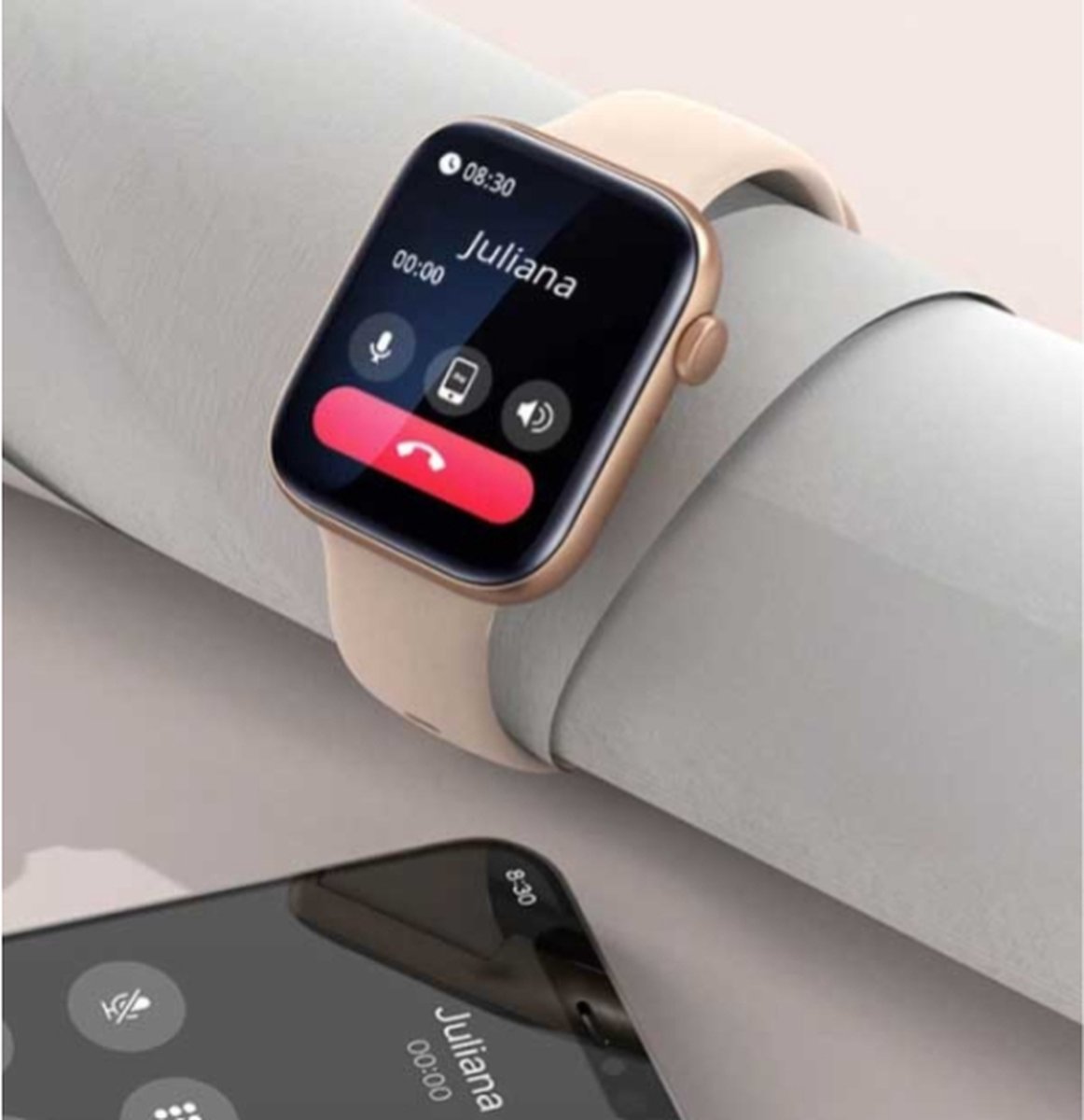 Afbeelding 3 van Smartwatch P45 Sporthorloge Zwart met Bellen en Bluetooth