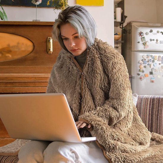 Kato Tirrinia Oversized hoodiedeken, warm cadeau voor vrouwen, knusse