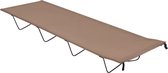 vidaXL - Campingbed - 180x60x19 - cm - oxford - stof - en - staal - taupe