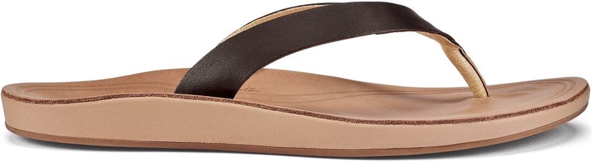 Olukai Nonohe Dames Slipper Dark Java/Golden Sand 40