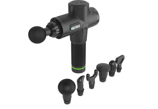 Big Q Massage Gun 30 Snelheden Matzwart 6 Opzetstukken - Big - €49,95