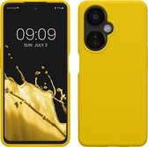 kwmobile telefoonhoesje geschikt voor OnePlus Nord CE 3 Lite 5G / Nord N30 5G - Hoesje met siliconen coating - Smartphone case in stralend geel