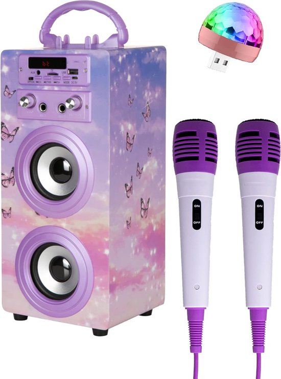 Karaoke Set Voor Volwassenen Karaoke Set Met 2 Microfoons bol