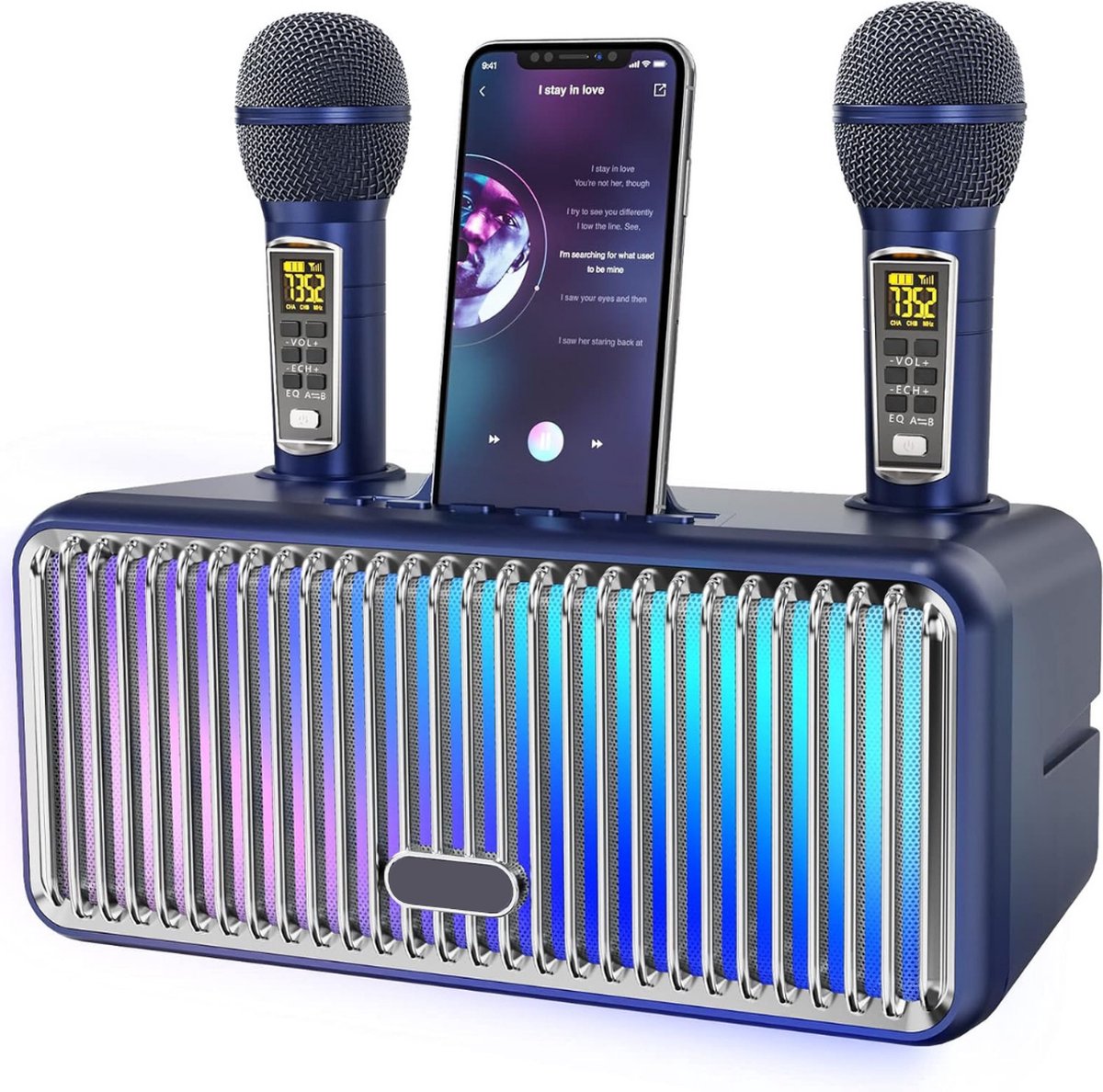 Karaoke Set Voor Volwassenen - Karaoke Set Met 2 Microfoons - Karaoke Set Voor tv - Karaoke Set Draadloze Microfoon