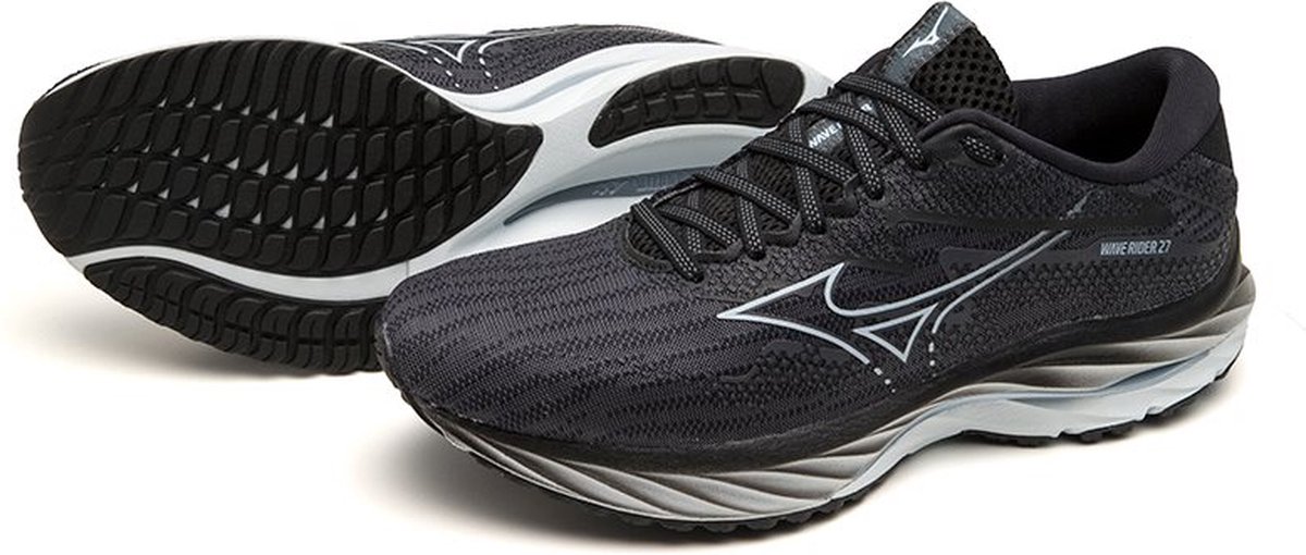 Mizuno Wave Rider 27 Hardloopschoen Dames Grijs