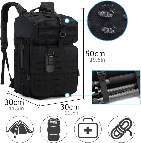 Sac à Dos 50L - Camping et Bivouac