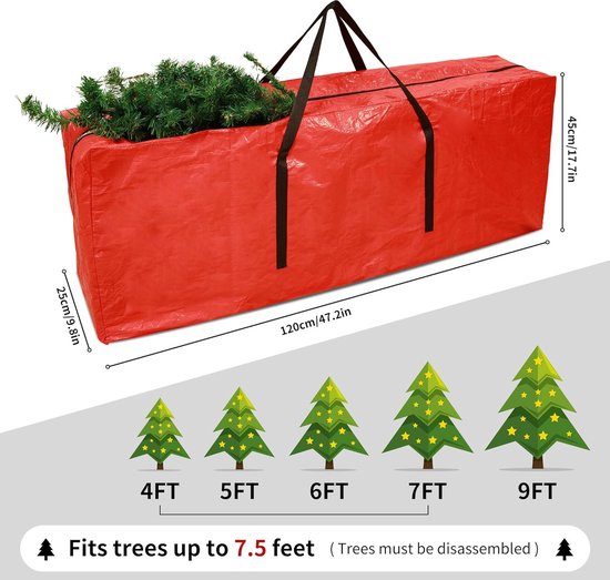 Opbergtas voor kerstboom bol