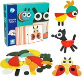 Houten puzzel voor peuters van 1 tot 3 jaar, Montessori-speelgoed voor kinderen vanaf 2 jaar (dier)