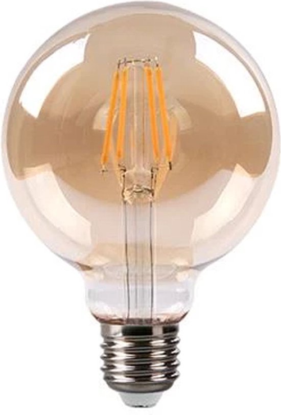LED Filament lamp 6W | G95 | 3-step Dimbaar | E27 | 2700K - Warm wit